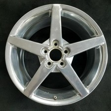 19'' POLISHED REAR CHEVY CORVETTE 2005-2007 OEM Factory Alloy Wheel Rim 5210