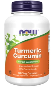NOW Foods Turmeric Curcumin 120 Veg Capsules 02/28EXP Cucuminoids - Picture 1 of 2