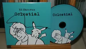 ED SHEERAN CELESTIAL SIGNED UK CD POKEMAN - Picture 1 of 5