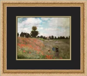 Claude Monet Poppies in Paris Custom Framed Print - Picture 1 of 2