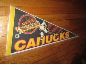 1980's VANCOUVER CANUCKS Pennant 29 1/2 inches By Wincraft VG+ - Picture 1 of 1