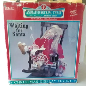 Vintage Telco Animated Rocking Chair Waiting For Santa / Electric - Picture 1 of 12