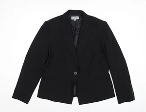 Marks and Spencer Womens Black Polyester Jacket Blazer Size 18 - Picture 1 of 10
