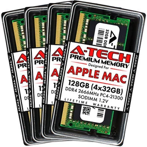 128GB 4x 32GB DDR4 2666 2667 Mac Memory RAM for APPLE iMac 2019 5K Retina A2115 - Picture 1 of 11