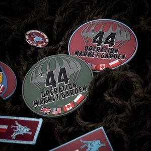 Morale Patch 3D PVC Rubber Operation Market Garden '44 Maroon or Green - Picture 1 of 5