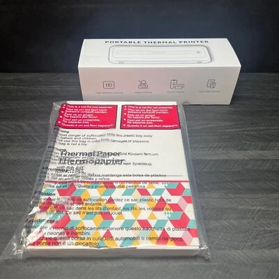 NEW M832 Thermal 300 DPI Printer for Travel With 200 Sheets Of Thermal Paper - Image 1 of 4