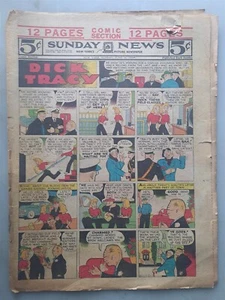 New York Sunday News Sunday FUMETTI Sezione 12 Pagine Completo 18 Giugno 1944 Seconda Guerra Mondiale - Foto 1 di 2