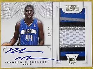 2012-13 Panini National Treasures Andrew Nicholson Rookie Auto RC RPA /99 - Picture 1 of 2