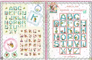 ABC's Mother Daught Alma Lynne Cross Stitch Pattern Alphabet Desig 2005 - Picture 1 of 2