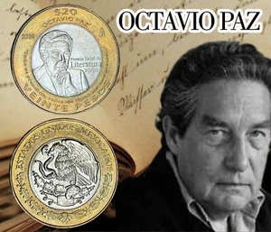 MEXICO 20 PESOS 2010 OCTAVIO PAZ unc - Picture 1 of 1