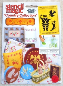 Schablone Magic Kunststoff Schablonen Set "WEIHNACHTSMOTIVE" #1921 Country Collection - Bild 1 von 3