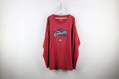 Vintage Adidas Mens 2XL Faded Cleveland Cavaliers Basketball Long Sleeve T-Shirt - Image 1 of 4