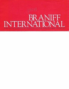 Ticket Jacket - Braniff International - Red- c1980 (J2036) - Picture 1 of 1