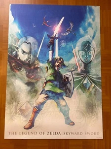 Póster promocional original de The Legend of Zelda: Skyward Sword 2011 Japón 20x28 pulgadas - Imagen 1 de 15