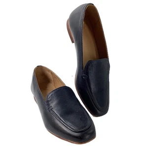 Crew Clothing Co. 'Abigail' Navy Leather Slip-On Loafer UK 6.5 / EU 39 NWT - Picture 1 of 5