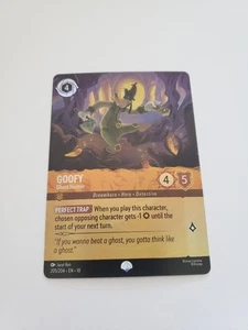 Disney Lorcana Whispers - Goofy - Ghost Hunter - 205/204 FOIL EPIC - Picture 1 of 2