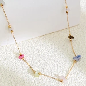 Colorful Irregular Necklace Ideal for Summer Looks and Fashion Accessories - Picture 1 of 12