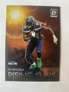 2021 Panini Donruss Optic Dk Metcalf Rising Suns Black Pandora /25 SSP Steelers - Picture 1 of 4