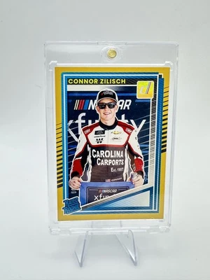 2025 Donruss Racing Connor Zilisch Gold Rated Rookie RC /10 RARE - Image 1 of 2