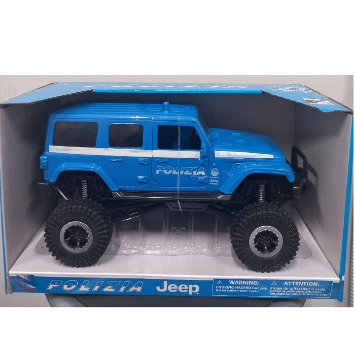 New Ray Jeep Sahara Big Wheels Polizia Scala 1:18 - Immagine 1 di 1