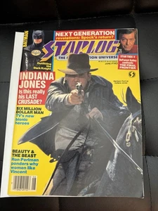 Starlog Magaizine #143 Harrison Ford Last Crusade 1989 VF-NM Free Ship - Picture 1 of 2