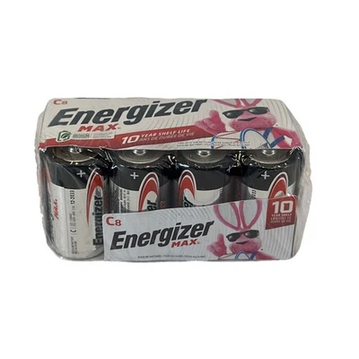 8Pk Energizer Max C Cell Alkaline Batteries Exp. 02/34 - Image 1 of 4