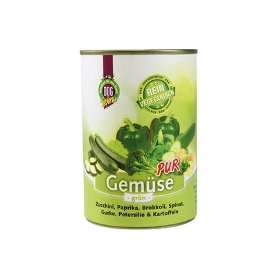 Schecker Nassfutter - 100% Gemüse PUR - 12 x 410 g - kalorienarm - getreidefrei - Bild 1 von 3