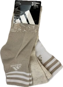 Adidas gepolsterte Climacool 3 Paar Quarter-Damensocken Größe 5-10 weiß hellbraun beige - Bild 1 von 6