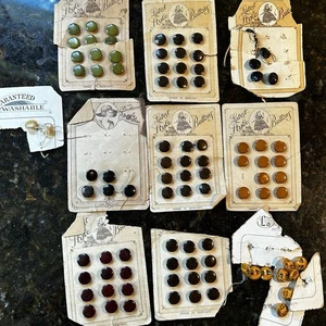 Antique Buttons Assorted Colors Made In Germany 1900 - Picture 1 of 10