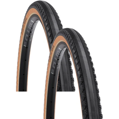 Pack of 2 WTB Byway Tire TCS Tubeless Dual Compound DNA Black/Tan 700 x 44 - Image 1 of 2