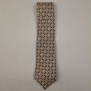 Robert Talbott Tie Mens Best Of Class Silk Medallion Print Made in USA 59in - Picture 1 of 8