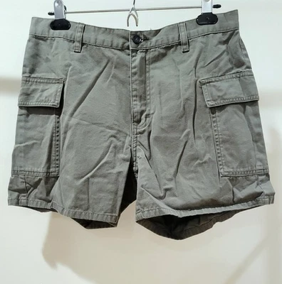 100% COTTON Calvin Klein Jeans Cargo Pocket Hiking Shorts Size 8 Muted Olive Grn - Image 1 of 4