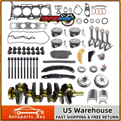 Engine Rebuild Overhaul Kit for Kia Sportage Hyundai Sonata Santa Fe 2.4L G4KJ - Image 1 of 4