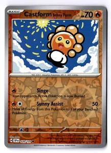 Castform Sunny Form Reverse Holo Common SV08: Surging Sparks 020/191 NM - Picture 1 of 2