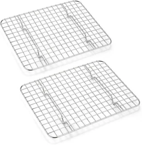 Kleines Backen Kühlregal 2er Set, E-far Edelstahl 8,6&#x201D; x 6,2&#x201D;  - Bild 1 von 7