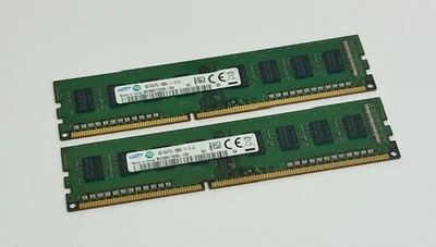 2 x 4GB (8GB Kit) Samsung M378B5173EB0-CK0 PC3-12800U 1600MHz Computer Memory - Image 1 of 3