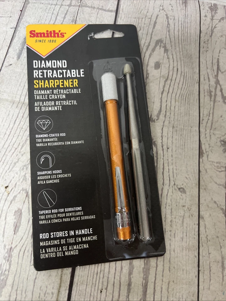 Smith's DRET Diamond Retractable Sharpener Gold - 51446 - 027925514467