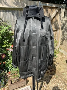 Elizabeth And James Silk & Cotton Reversible Black Jacket Size Small - Picture 1 of 14