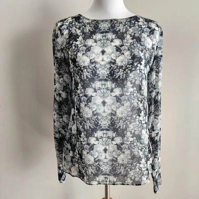 Nicole Miller Artelier Рубашка Женская Маленькая Прозрачная Кружевная Женская Блузка Изящная - Изображение 1 из 4