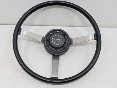 1984 - 1996 吉普切诺基牧马人 XJ YJ MJ Comanche 3 辐条方向盘灰色 — 第 1/4 张图片