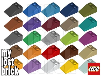 LEGO - Teil 3298 - Pisten 3x2 33° + NEU + FARBE / MENGE WÄHLBAR + KOSTENLOSER VERSAND