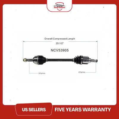 GSP OEM Front Left CV Axle For 2007-2012 Nissan Versa 1.8L Automatic Trans. - Image 1 of 4