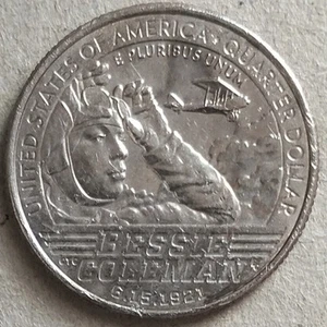 USA 2023 Quarter Dollar Commemorative coin - Bessie Coleman - Picture 1 of 2