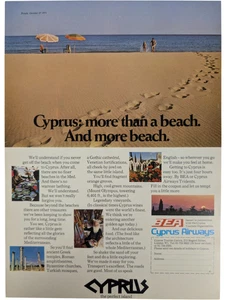 Cyrus Island Europe Mediterranean Travel 1971 Punch Mag Reino Unido anuncio impreso 8,5x11" - Imagen 1 de 1