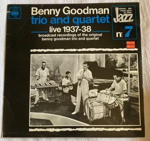 Live 1937-38 BENNY GOODMAN TRIO AND QUARTET VINYL LP ALBUM 1973 CBS RECORD - Picture 1 of 2