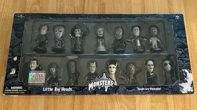 Universal Studios Monsters Little Big Heads Silver Screen- 15 Movie Monster Set! - Image 1 of 4