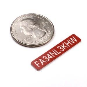 FAA DRONE REGISTRATION TAG STICKER, ENGRAVED - Picture 1 of 9