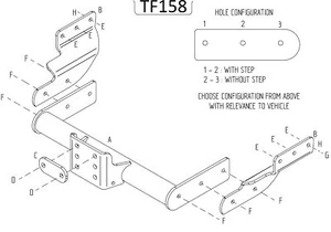 Towtrust Fixed Flange Towbar For Ford Transit Tourneo Van 2000 To 2014 - Picture 1 of 8