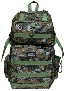GREEN BROWN DIGITAL CAMO Backpack Big Hunting Day Pack Camping TACTICAL - Picture 1 of 11