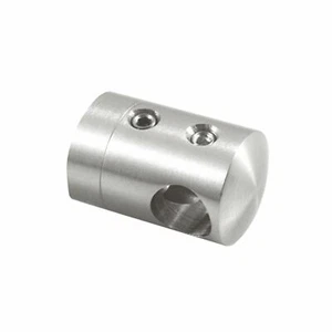 Querstabhalter Edelstahl Ø22 mm f. 10 mm Querstangen gerader Anschluß Stabhalter - Bild 1 von 2